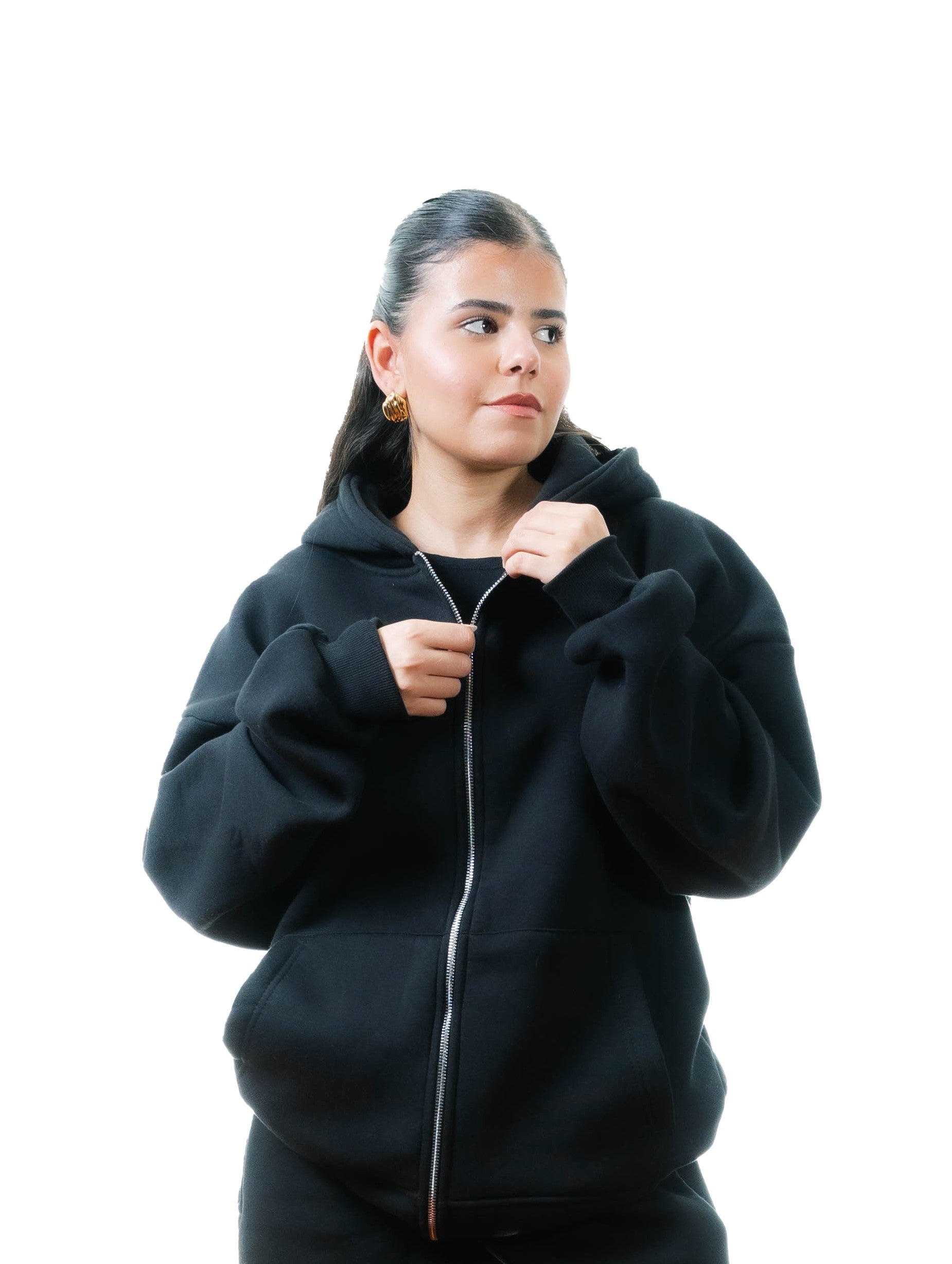 Oversized Zip-Up Hoodie