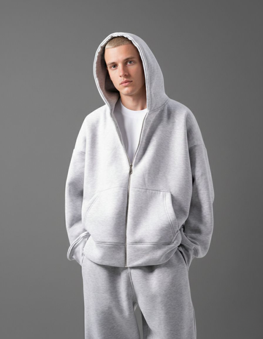 Oversized Zip-Up Hoodie